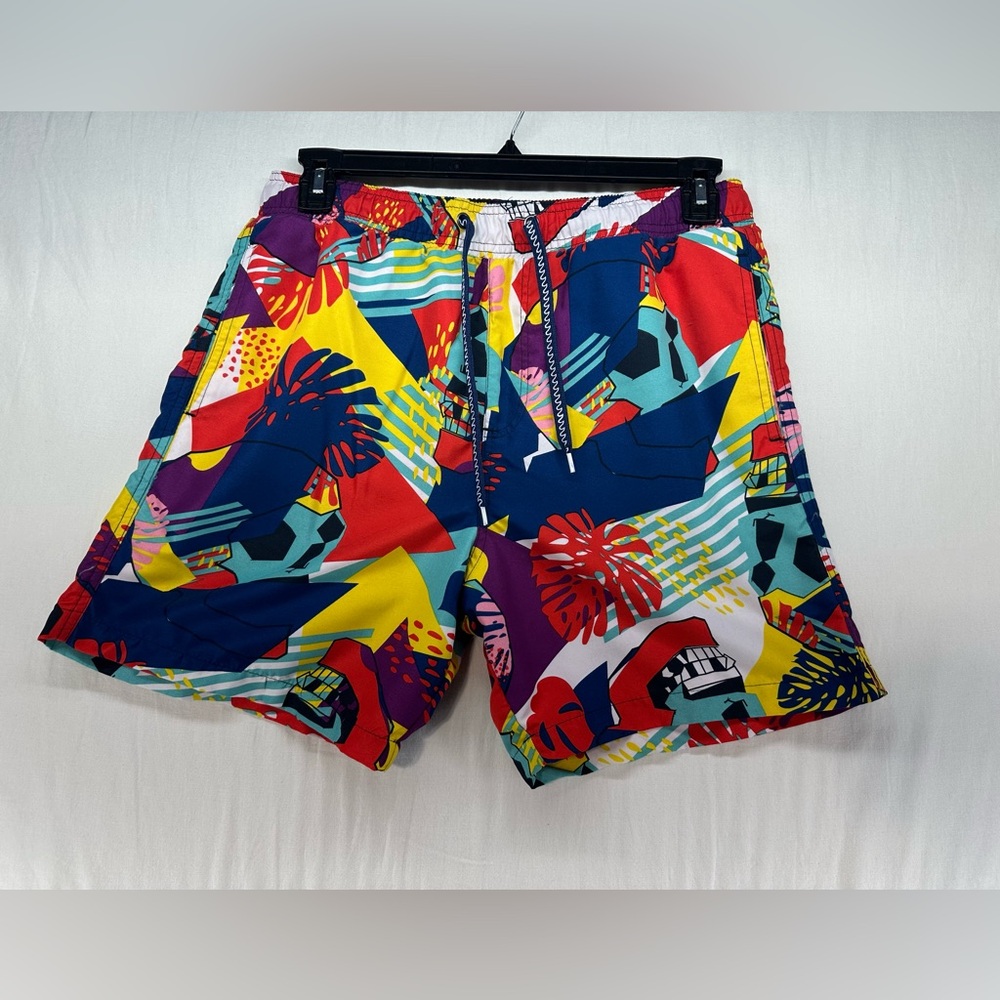Surf Society Abstract Swim Trunks Mens Large Board Shorts‎ Swim Shorts